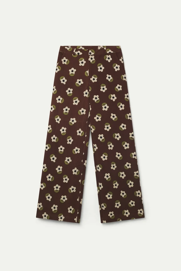 COMPAÑÍA FANTÁSTICA | FRIEKE PRINTED PANTS - BROWN