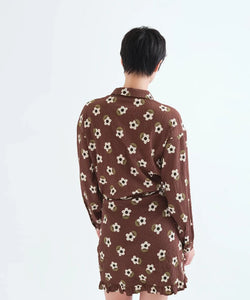 COMPAÑÍA FANTÁSTICA | FRIEKE PRINTED BLOUSE - BROWN
