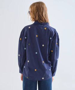 COMPAÑÍA FANTÁSTICA | MAGGY EMBROIDERY BLOUSE - BLUE