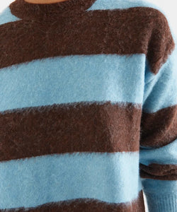 COMPAÑÍA FANTÁSTICA | BOBBIE STRIPED KNIT - BLUE/BROWN