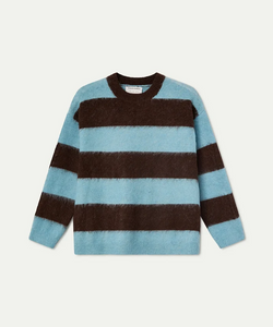 COMPAÑÍA FANTÁSTICA | BOBBIE STRIPED KNIT - BLUE/BROWN
