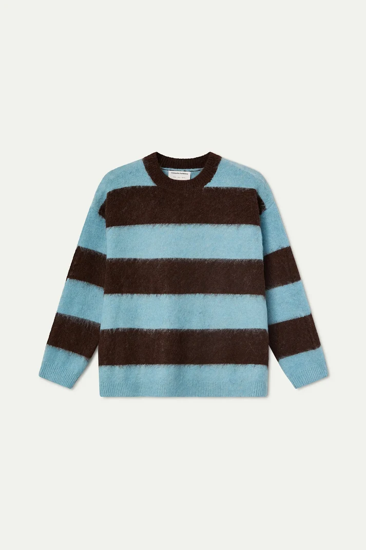 COMPAÑÍA FANTÁSTICA | BOBBIE STRIPED KNIT - BLUE/BROWN
