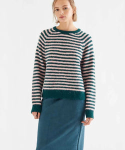 COMPAÑÍA FANTÁSTICA | LISA STRIPED KNIT - GREEN/PINK