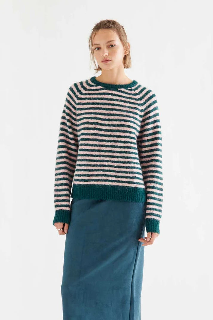 COMPAÑÍA FANTÁSTICA | LISA STRIPED KNIT - GREEN/PINK