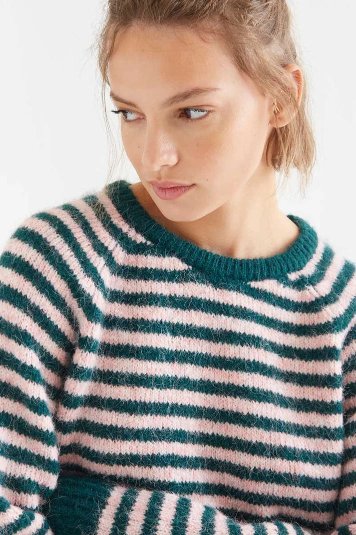COMPAÑÍA FANTÁSTICA | LISA STRIPED KNIT - GREEN/PINK