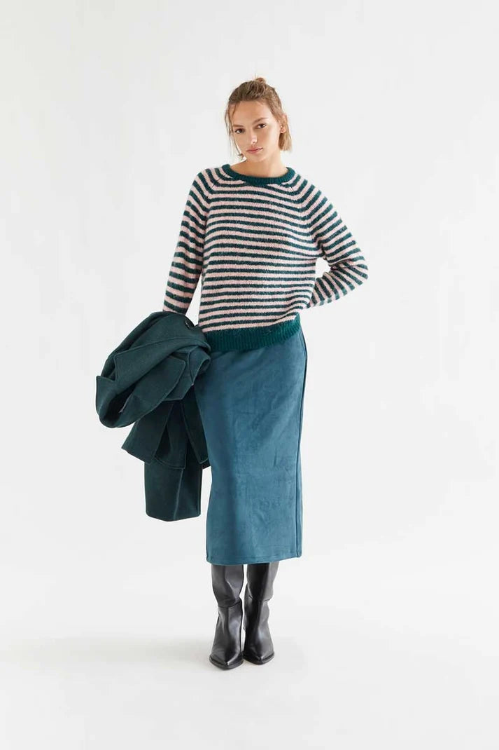 COMPAÑÍA FANTÁSTICA | LISA STRIPED KNIT - GREEN/PINK