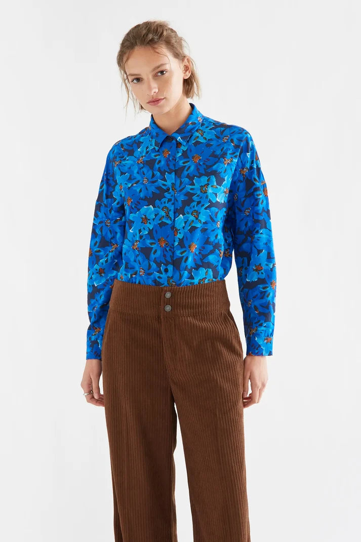 COMPAÑÍA FANTÁSTICA | THIRZA PRINTED BLOUSE - BLUE