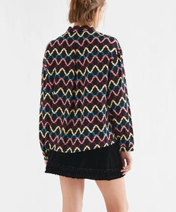 COMPAÑÍA FANTÁSTICA | FLEUR PRINTED BLOUSE - BLACK