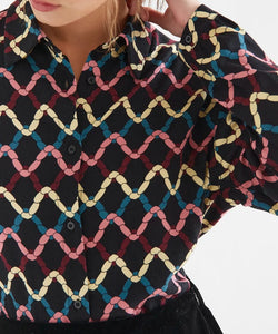 COMPAÑÍA FANTÁSTICA | FLEUR PRINTED BLOUSE - BLACK