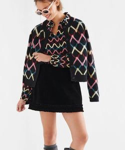 COMPAÑÍA FANTÁSTICA | FLEUR PRINTED BLOUSE - BLACK