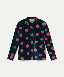 COMPAÑÍA FANTÁSTICA | LYCHEE VELVET BLOUSE - BLUE
