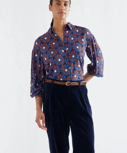 COMPAÑÍA FANTÁSTICA | NESHA PRINTED BLOUSE - BLUE