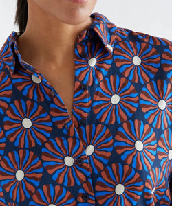 COMPAÑÍA FANTÁSTICA | NESHA PRINTED BLOUSE - BLUE