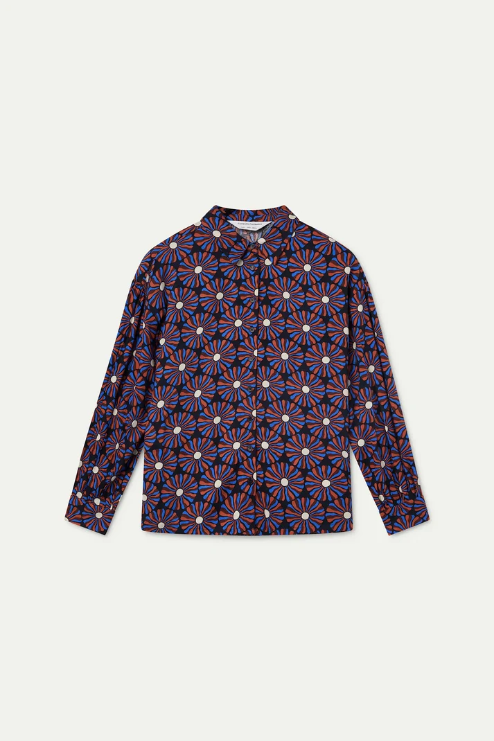 COMPAÑÍA FANTÁSTICA | NESHA PRINTED BLOUSE - BLUE