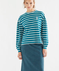 COMPAÑÍA FANTÁSTICA | JANNEKE STRIPED SHIRT - PETROL