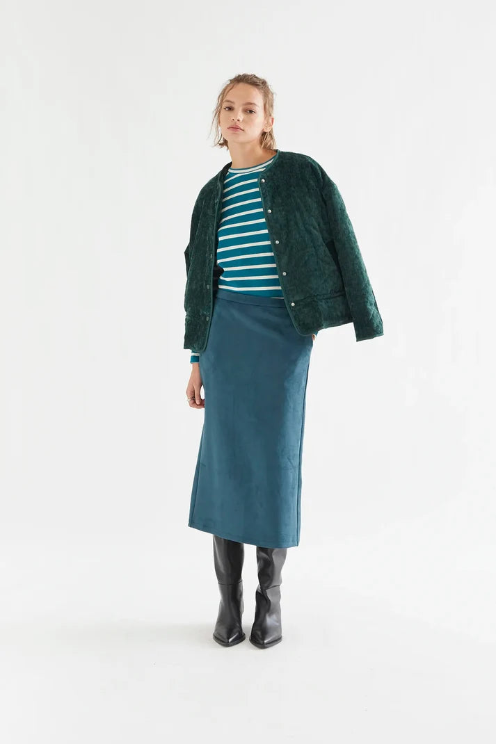 COMPAÑÍA FANTÁSTICA | JANNEKE STRIPED SHIRT - PETROL