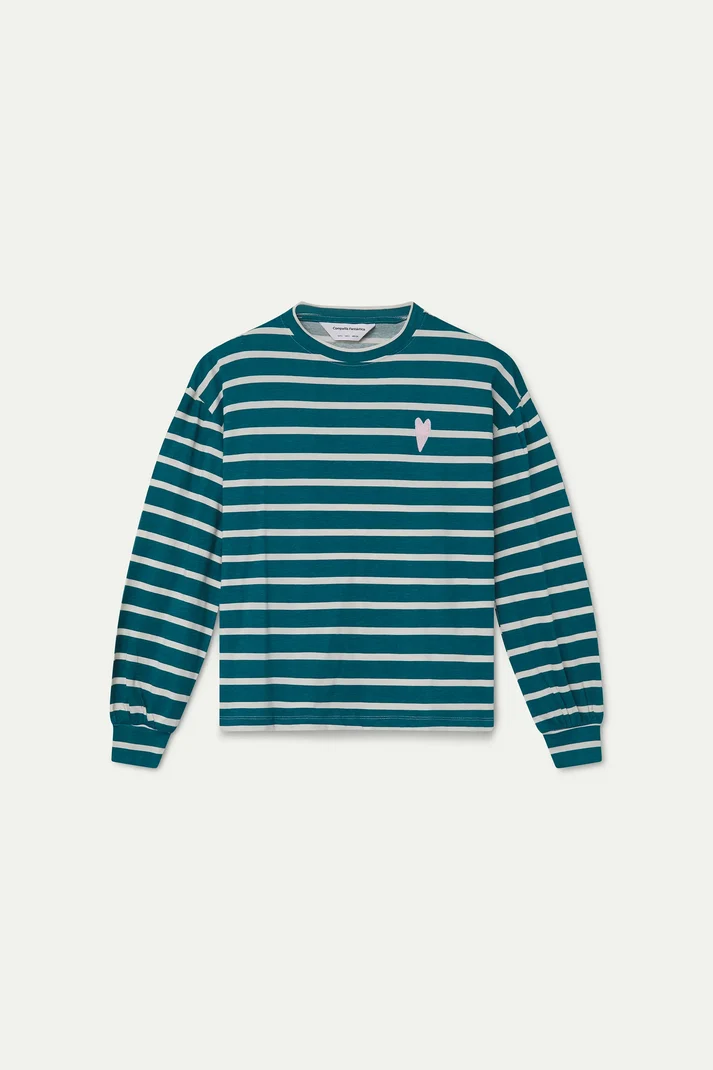COMPAÑÍA FANTÁSTICA | JANNEKE STRIPED SHIRT - PETROL