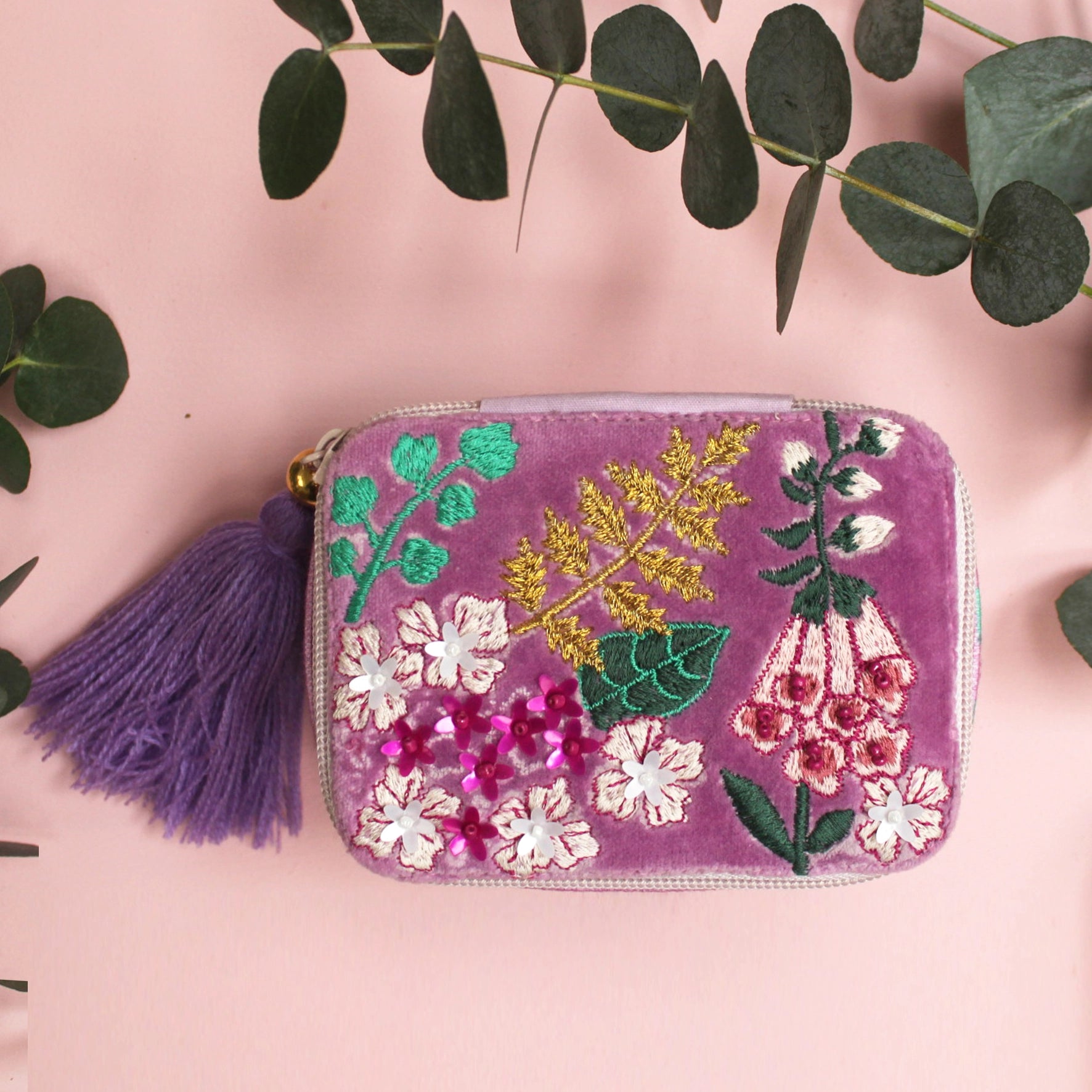 POSY TRINKET BOX - PURPLE