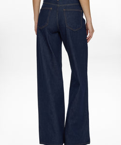 NÜMPH | BROOKLYN HR WIDE JEANS - Dark Blue Denim