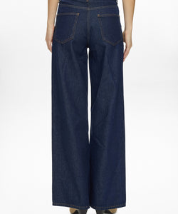 NÜMPH | BROOKLYN HR WIDE JEANS - Dark Blue Denim
