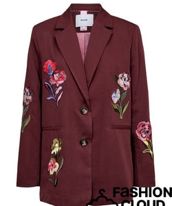 NÜMPH | SVALA EMBROIDERY BLAZER - FIG