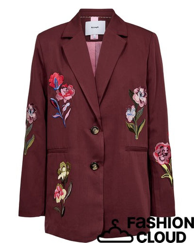 NÜMPH | SVALA EMBROIDERY BLAZER - FIG