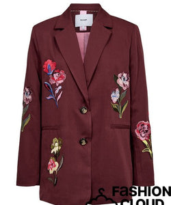 NÜMPH | SVALA EMBROIDERY BLAZER - FIG