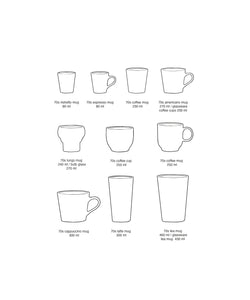 HKliving | 70S CERAMICS: RISTRETTO MUG - SOLAR BROWN