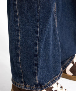 LUNA BARREL BAGGY MID RISE JEANS - ECLIPSE