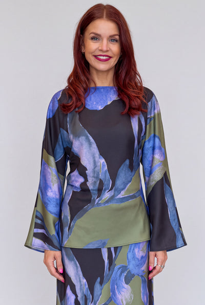 YAS | ETIRA LS TOP - BLACK ETIRA PRINT