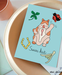 KUT. Illustraties | A6 KAART - SUCCES KUT