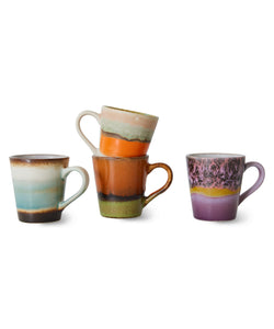 HKliving | 70S CERAMICS: ESPRESSO MUGS - RETRO