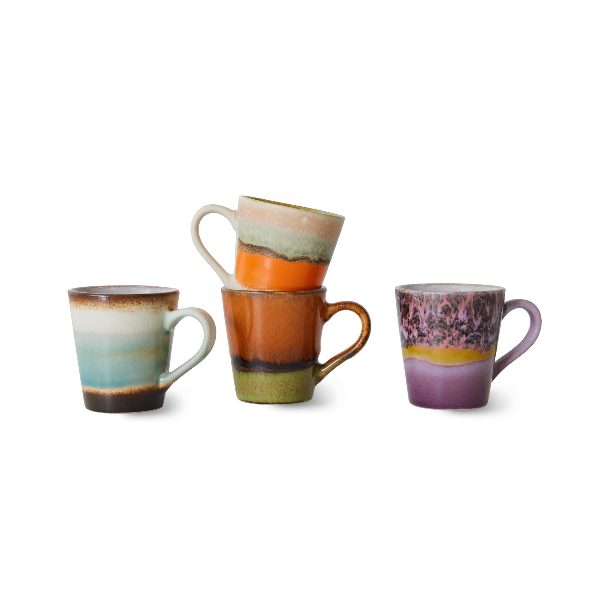 HKliving | 70S CERAMICS: ESPRESSO MUGS - RETRO