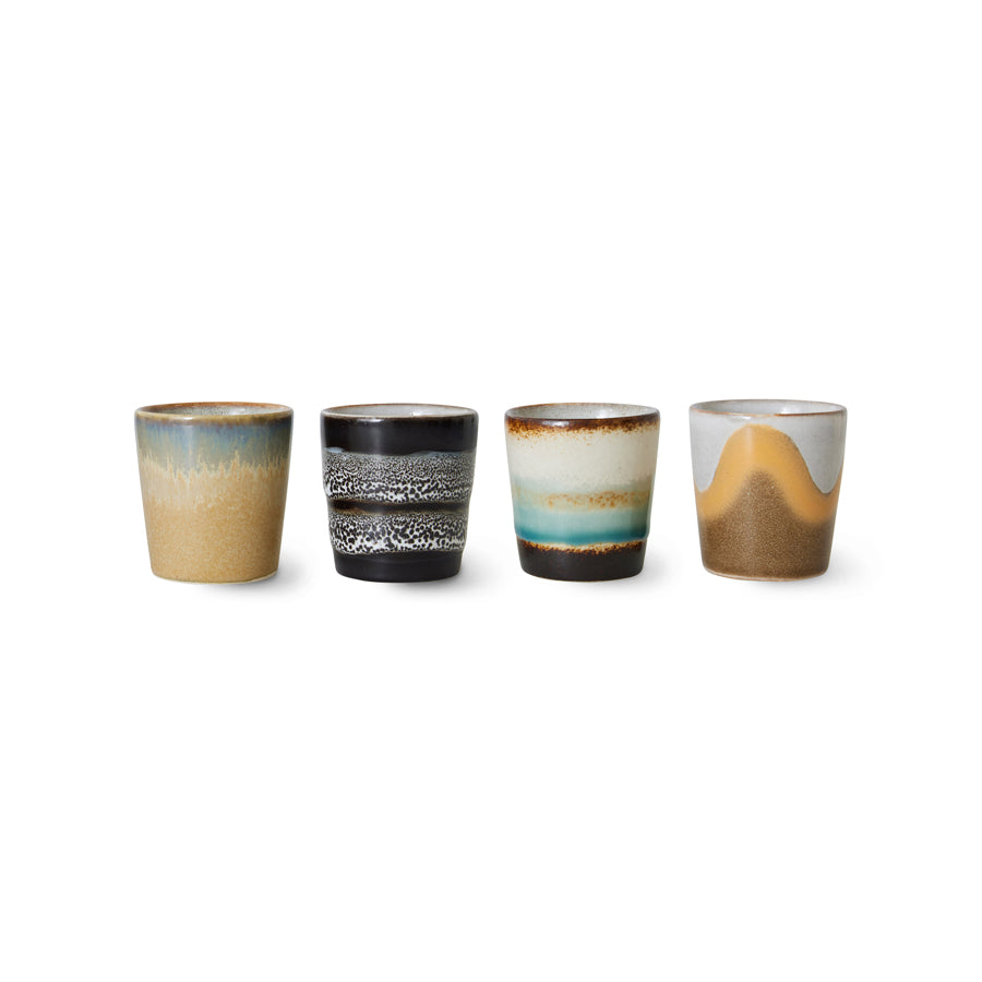 HKliving | 70S CERAMICS: EGG CUPS - GRANITE