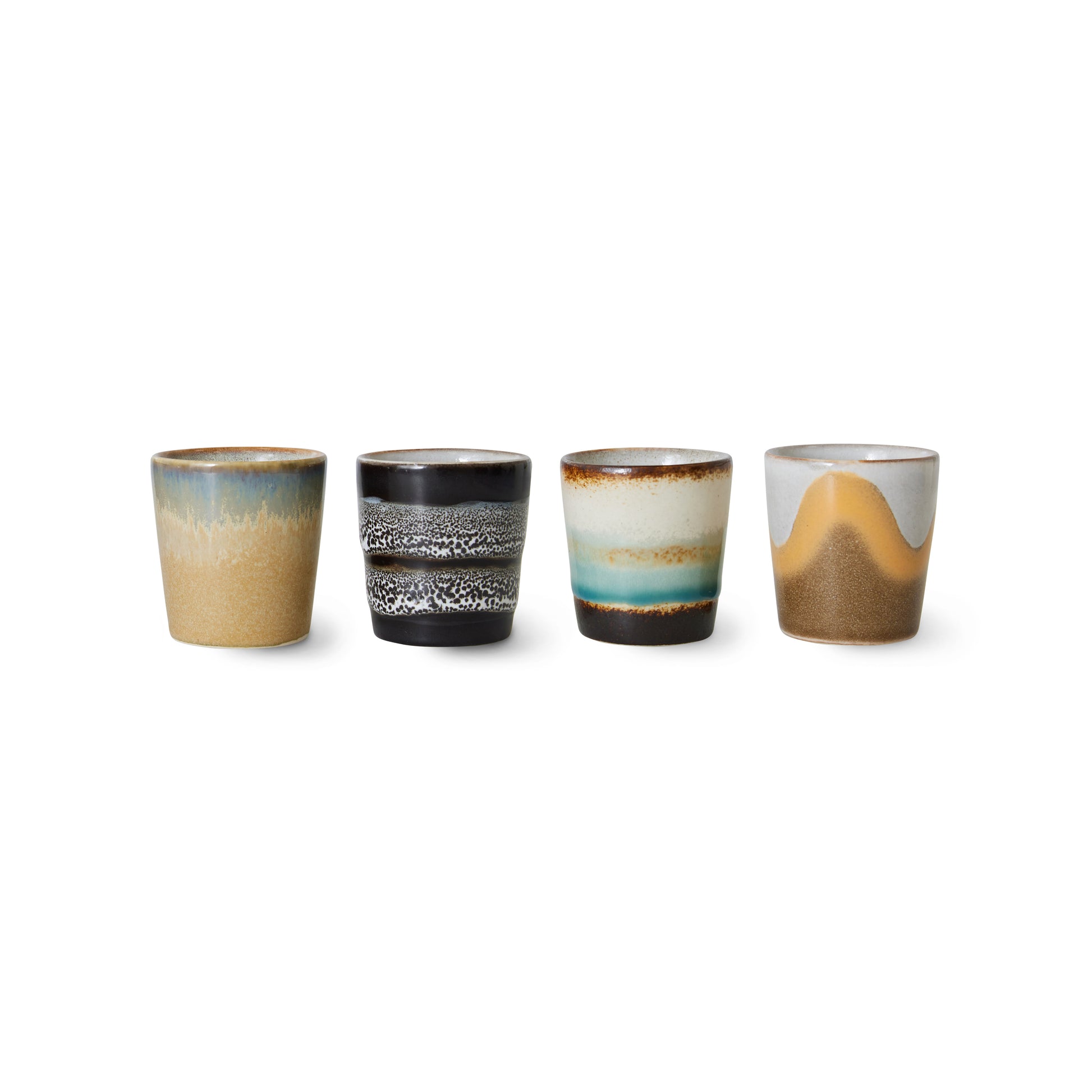HKliving | 70S CERAMICS: EGG CUPS - GRANITE