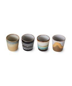 HKliving | 70S CERAMICS: EGG CUPS - GRANITE