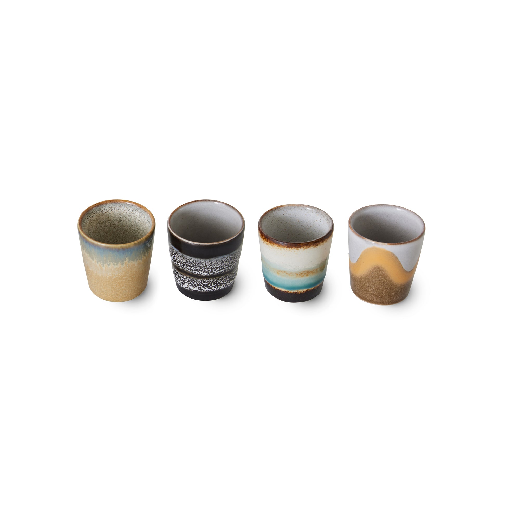HKliving | 70S CERAMICS: EGG CUPS - GRANITE