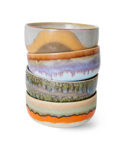 HKliving | 70S CERAMICS: DESSERT BOWLS - REEF