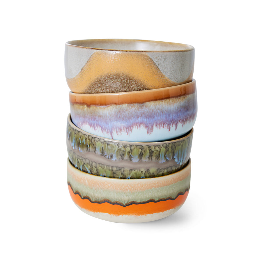 HKliving | 70S CERAMICS: DESSERT BOWLS - REEF