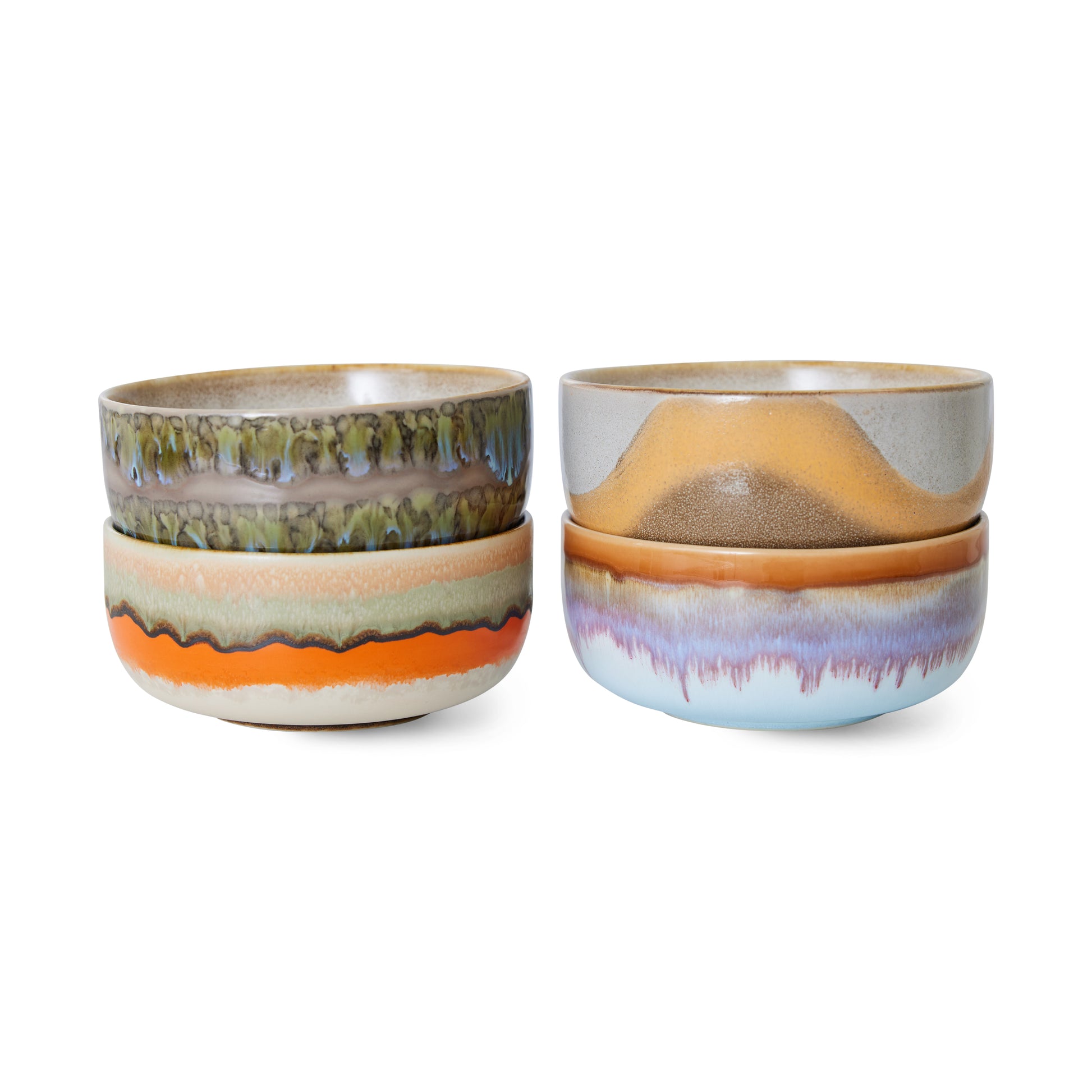 HKliving | 70S CERAMICS: DESSERT BOWLS - REEF
