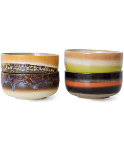 HKliving | 70S CERAMICS: DESSERT BOWLS - HUMUS