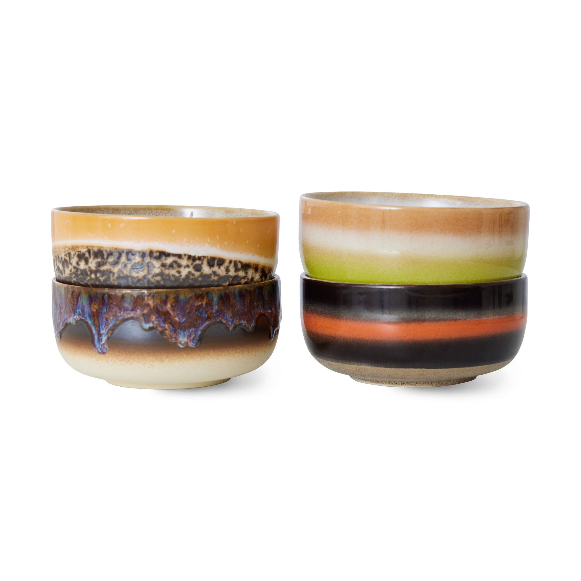 HKliving | 70S CERAMICS: DESSERT BOWLS - HUMUS