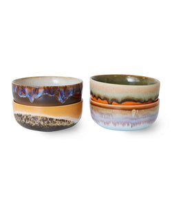 HKliving | 70S CERAMICS: TAPAS BOWL - CRYSTAL: FIRE