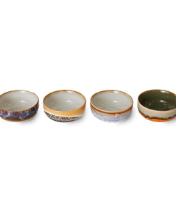 HKliving | 70S CERAMICS: TAPAS BOWL - CRYSTAL: FIRE