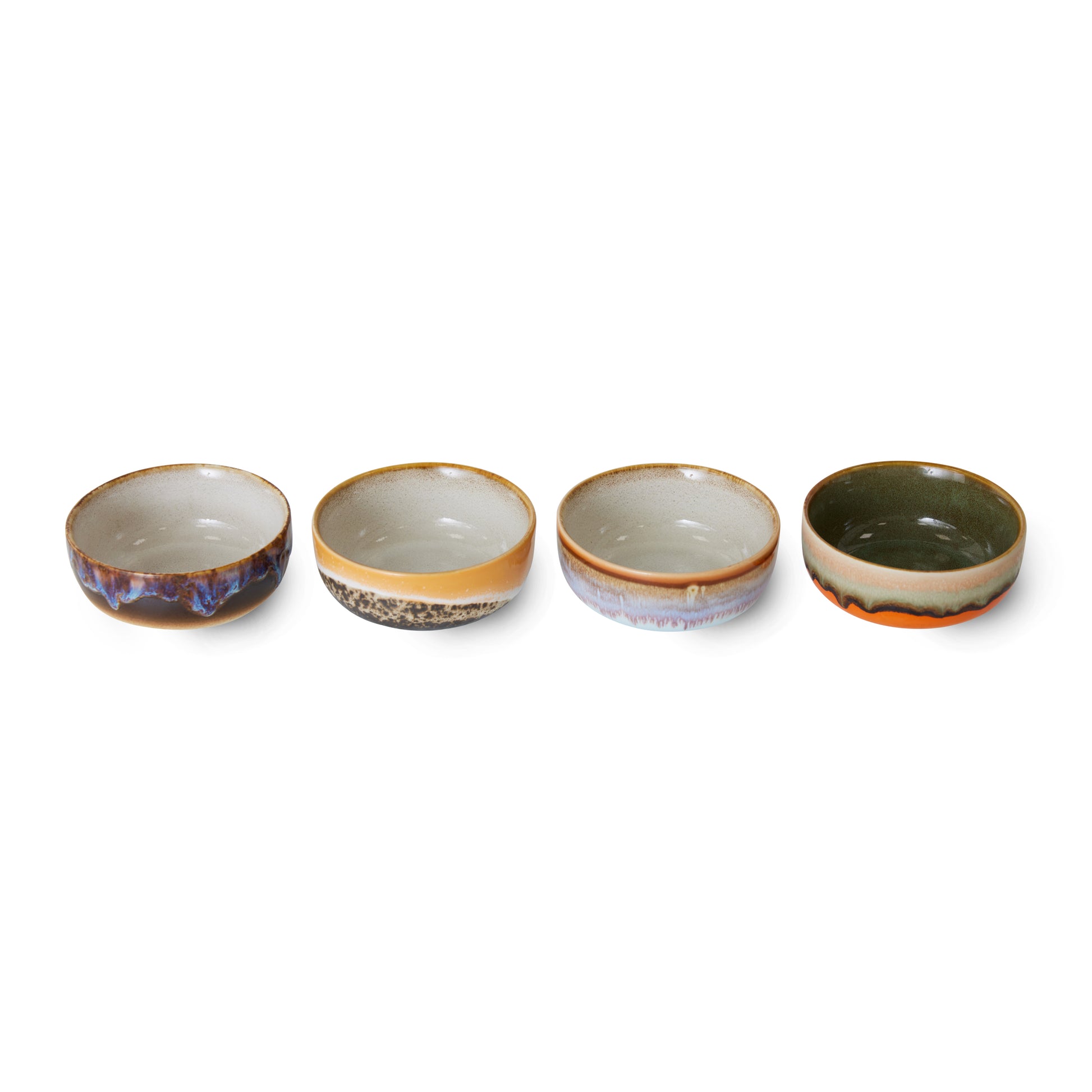 HKliving | 70S CERAMICS: TAPAS BOWL - CRYSTAL: FIRE
