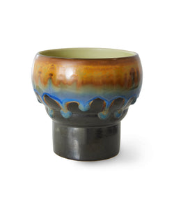 HKliving | 70S CERAMICS: LUNGO MUGS - MERGE AURORA