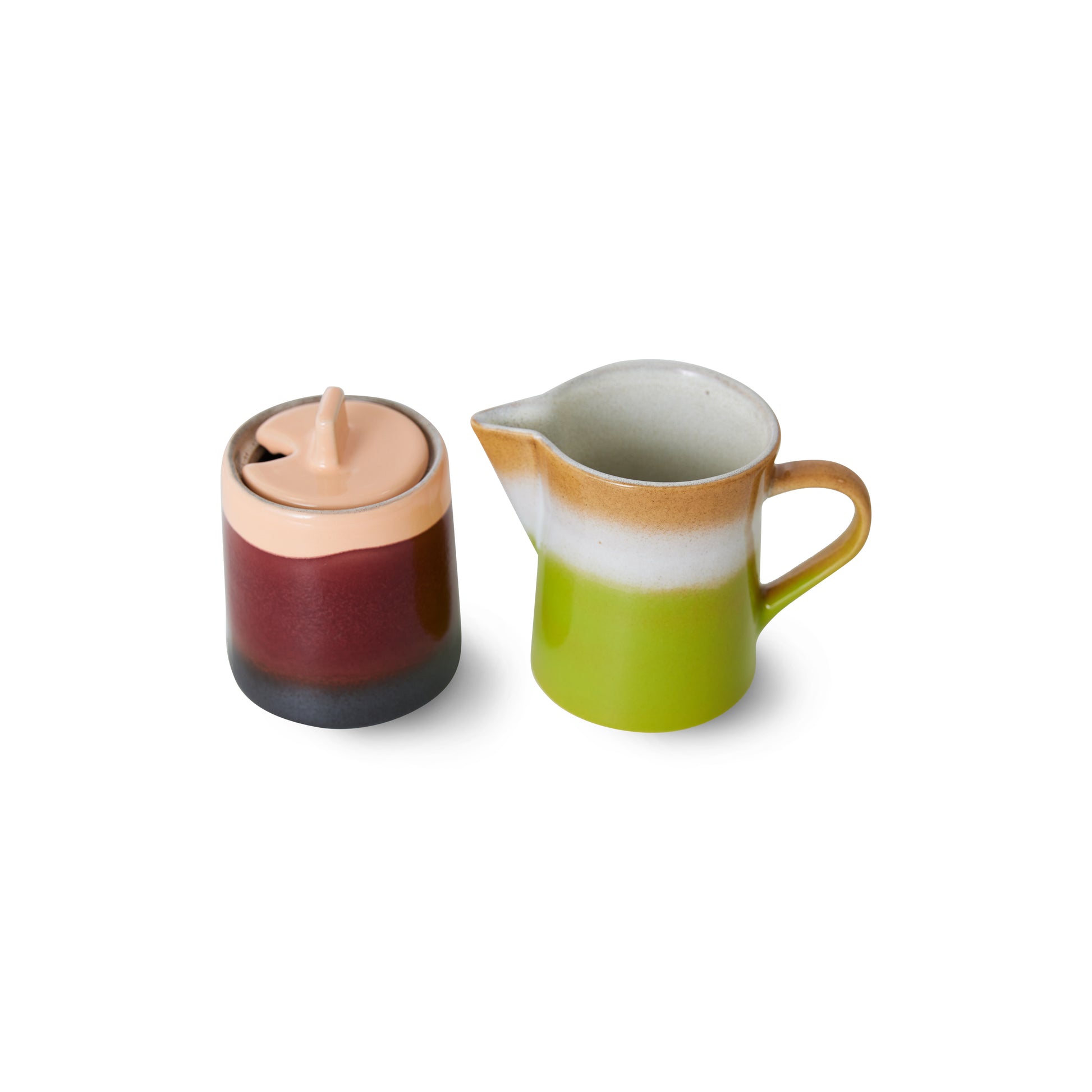 HKliving | 70S CERAMICS: MILK JUG & SUGAR POT - FORELAND