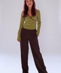 MARILU PANTS - BROWN