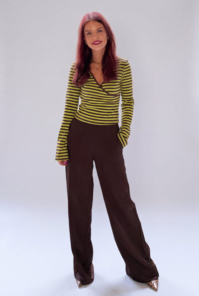 MARILU PANTS - BROWN