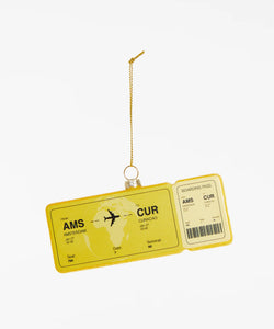 YUP IN DE BOOM | KERSTORNAMENT - BOARDINGPASS CURACAO